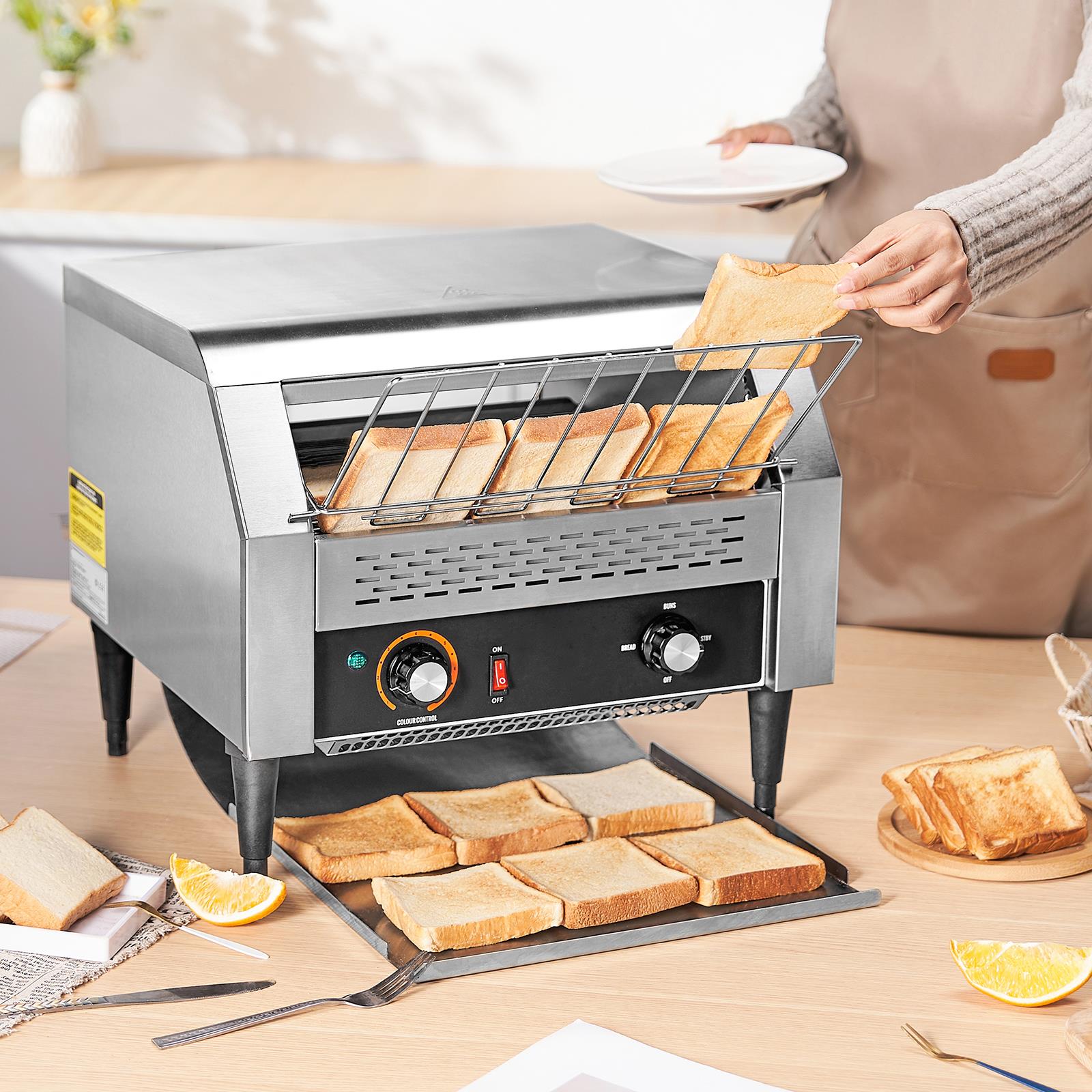 業務用コンベア式トースター。1時間あたり450枚のパンを焼く - Kitchen Appliances のレビューと価格