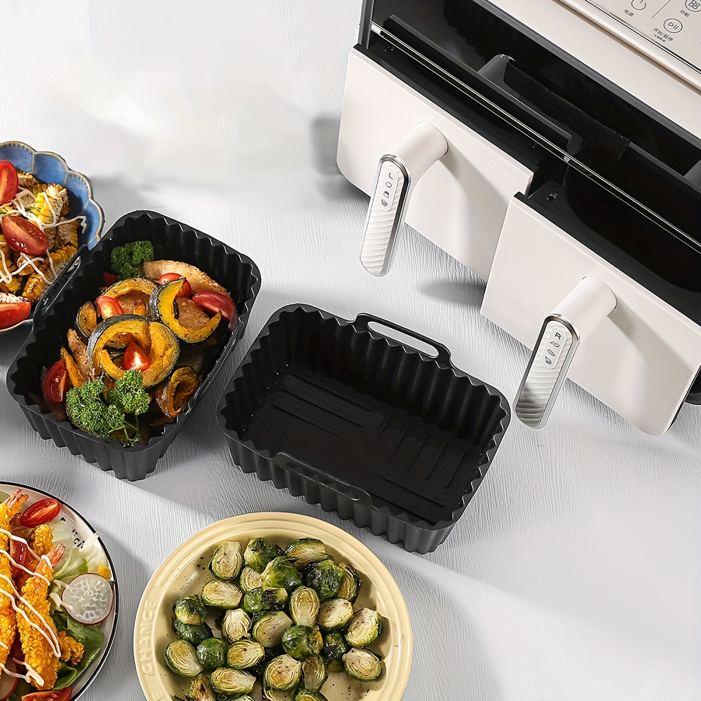 エアフライヤー用シリコン製鍋2個セット。耐熱性があり、オーブ - Air Fryer Silicone Pot Liner のレビューと価格