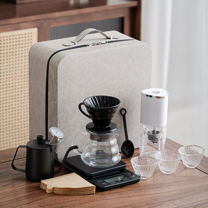 旅行用ハンドブリューコーヒー、電動コーヒー豆グラインダー、ギ - Coffee Bean Grinder Electric のレビューと価格