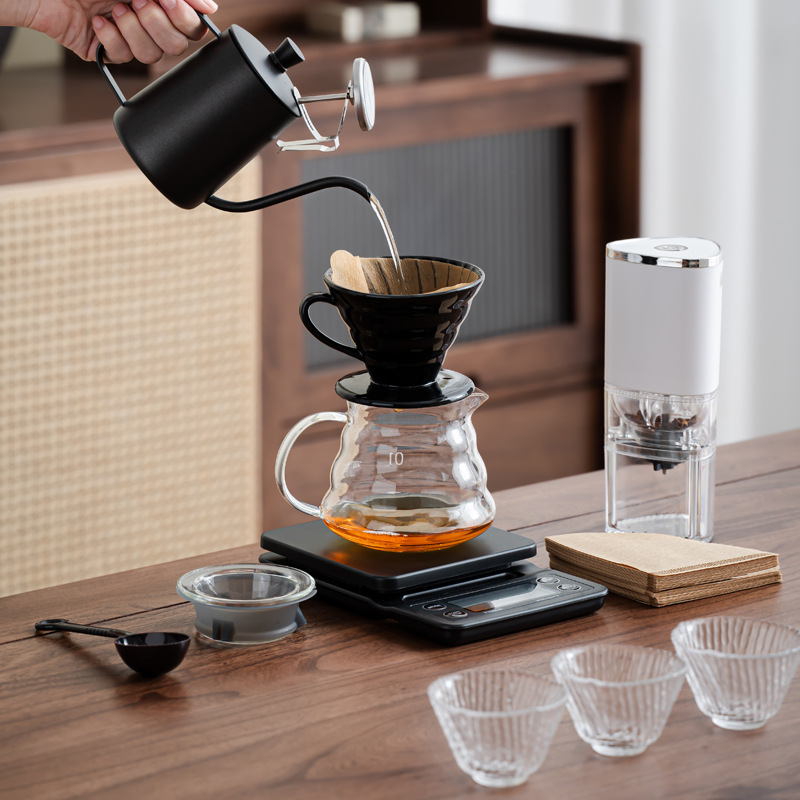 旅行用ハンドブリューコーヒー、電動コーヒー豆グラインダー、ギ - Coffee Bean Grinder Electric のレビューと価格