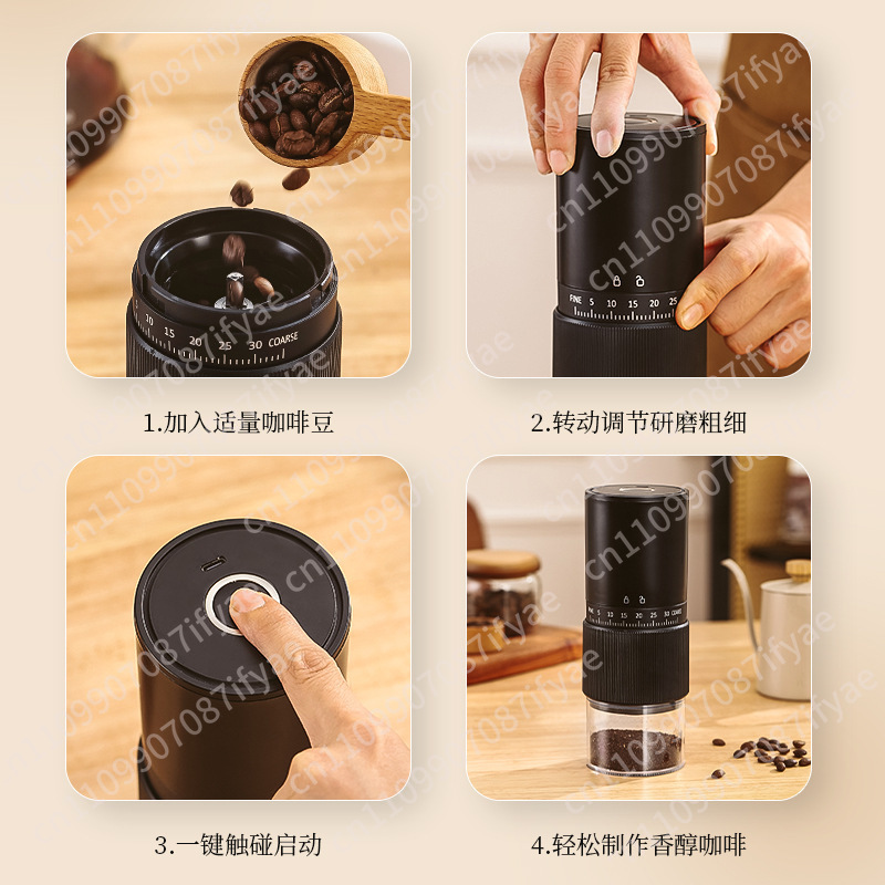 電動豆挽きコーヒーマシン 充電式コーヒー イタリア製電動豆挽 - Coffee Bean Grinder Electric のレビューと価格
