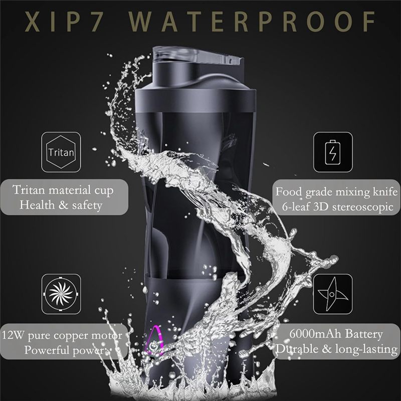 AT19 ポータブルブレンダー 700ml。ジュースやシェイ - Portable Blender Usb Rechargeable のレビューと価格