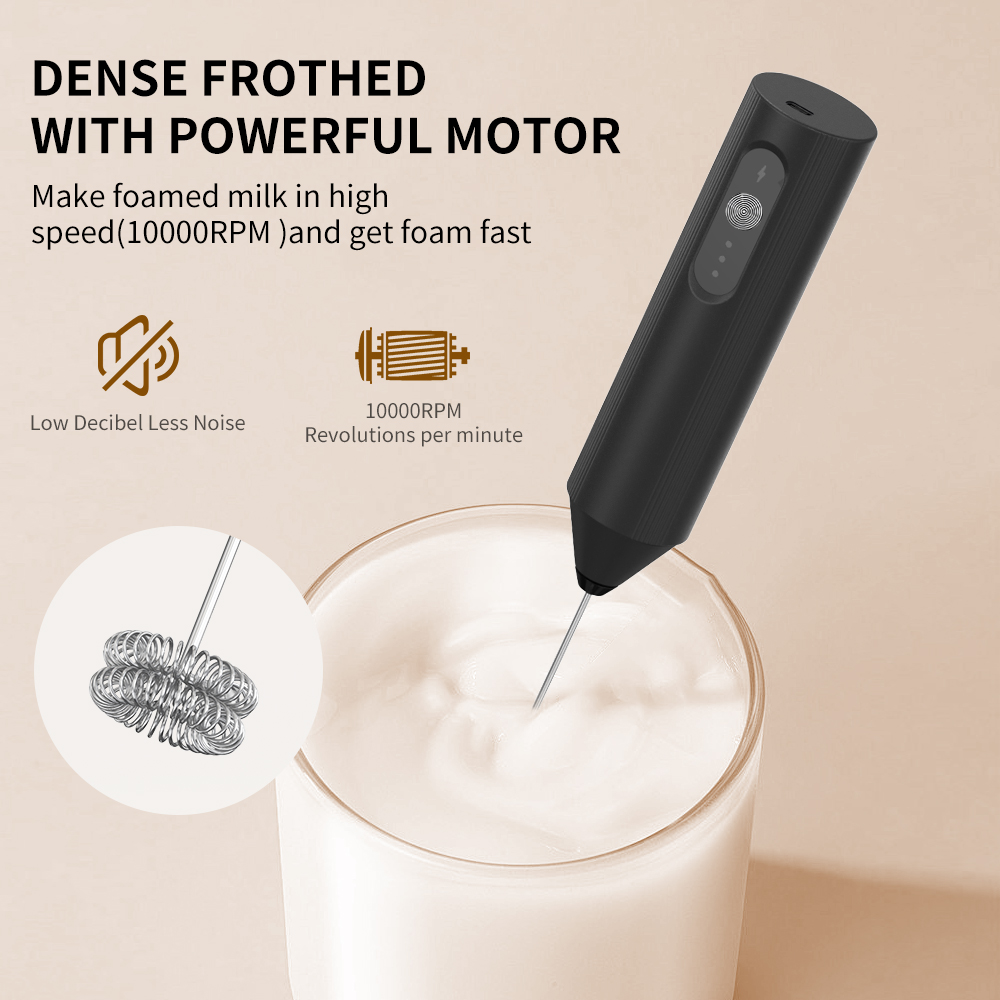 オフィス用多機能ワイヤレス充電式ハンドヘルド電動ミルク泡立て - Electric Milk Frother Handheld のレビューと価格