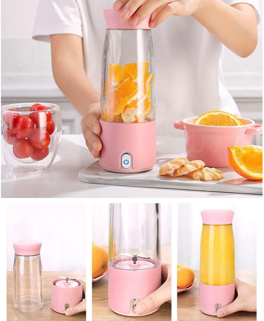 携帯用ブレンダー、ミニパーソナルジューサーカップ、旅行用スム - Portable Blender Usb Rechargeable のレビューと価格